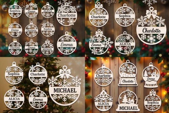Download Laser Cut Christmas Ornaments SVG Bundle - Christmas ornaments Collection