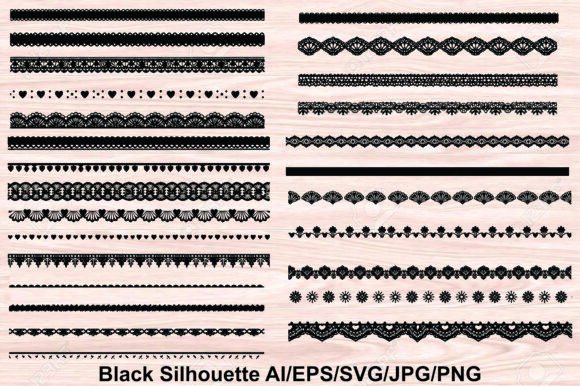 Download Classic Lace Borders Silhouettes Bundle - Classic Collection