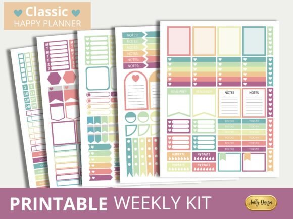Download Soft Classic Happy Planner Stickers - Classic Collection