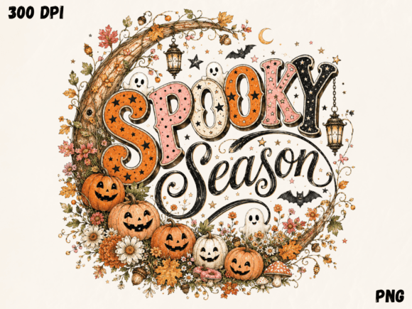 Download Spooky Season Pumpkin Typography PNG, Ha - Spooky Collection
