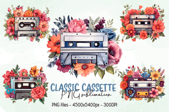 Download Classic Cassette Sublimation Clipart - Classic Collection