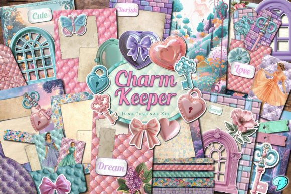 Download Charm Keeper Junk Journal Kit - Junk journal Collection