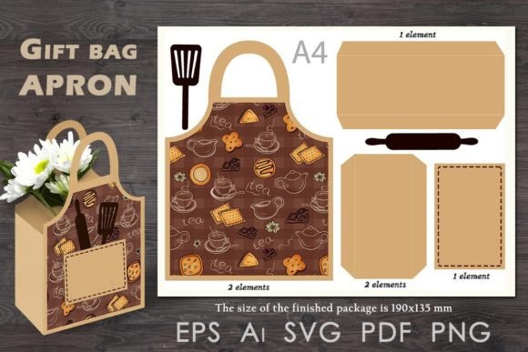 Download Gift Wrapping Apron. DIY Crafts - Premium Resources